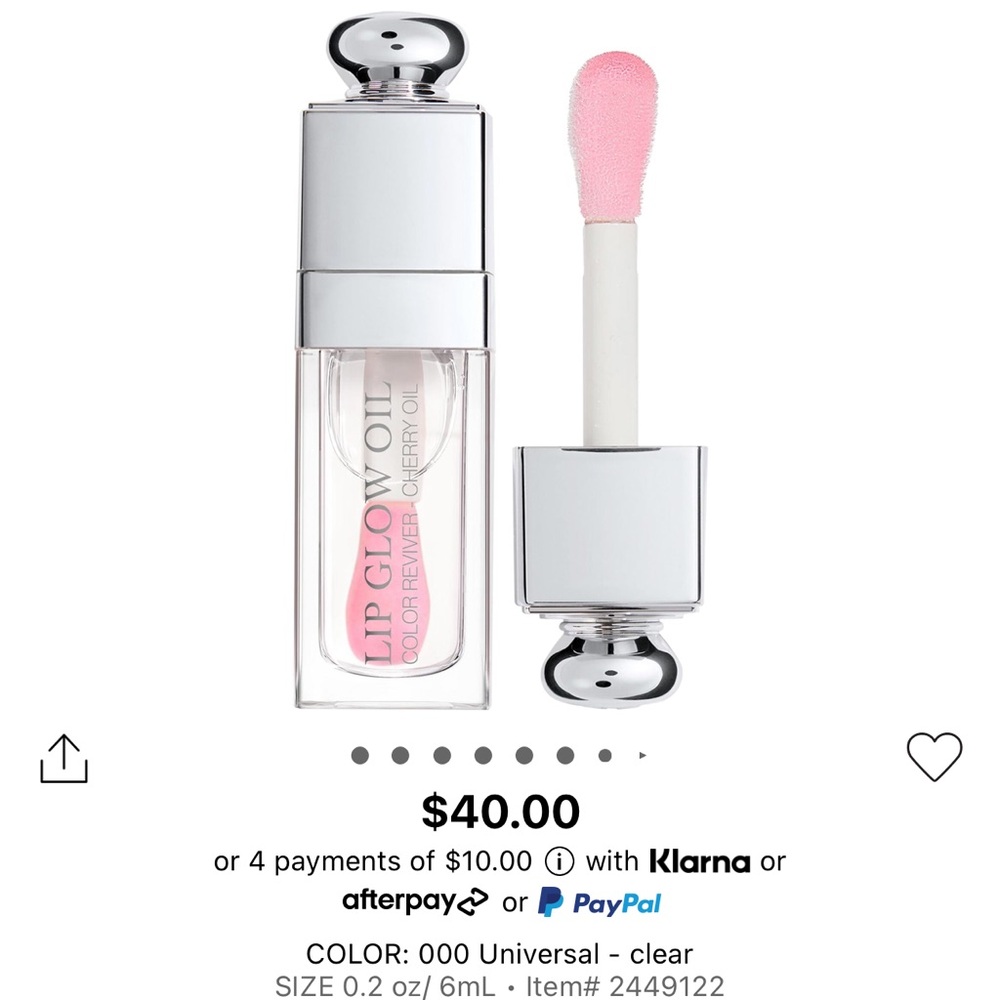 NWT Dior Lip Glow Oil Universal Clear